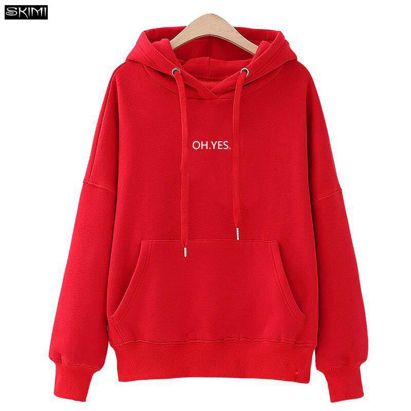 SKIMI慵懒风宽松卫衣女薄款连帽韩版学生