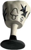 Original flower goblet series dachshund mushrooms hand-kneaded niche designer