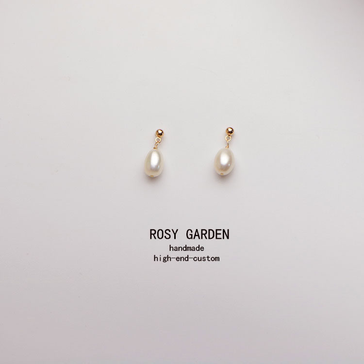 Ternatural Baroque Profiled Pearl Earnail 14K Gold Plated Color Without Ear Clip Woman No Pain Mosquito Coil Pan Ear Clip