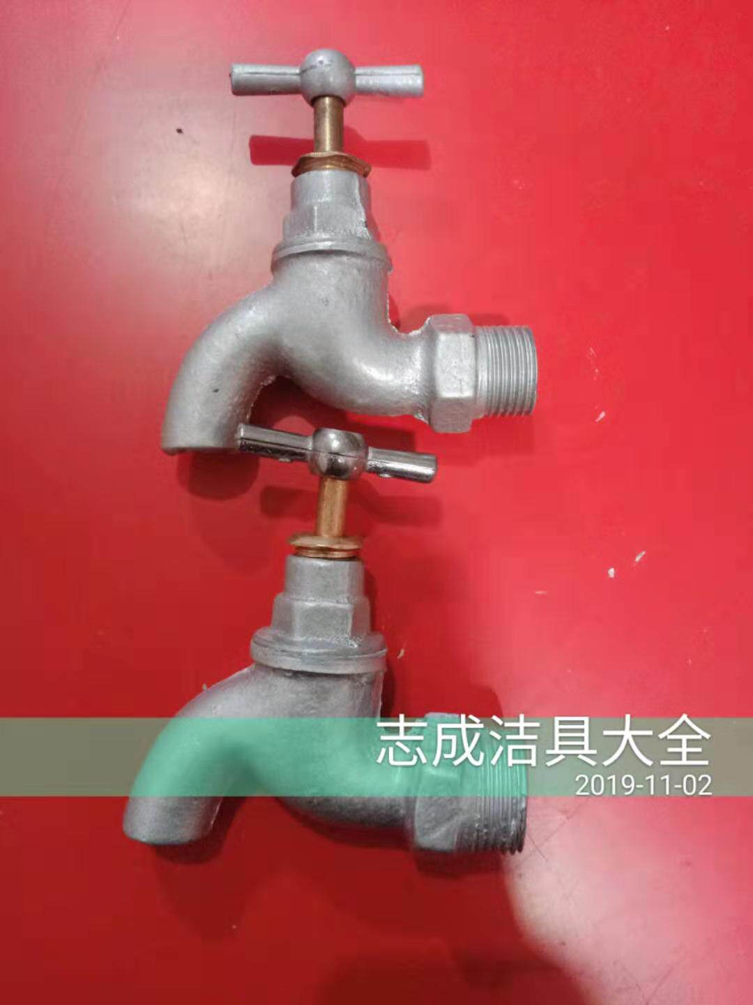 Old Fashioned Tap Cast Iron Body Copper Plated Lid Water Nozzle Hand Wringing Household Common Tap Iron Slow Open Water Nozzle Iron Water Nozzle