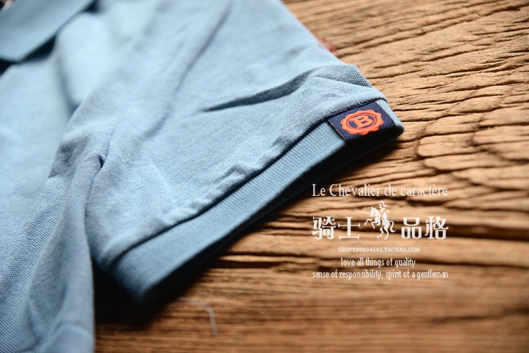 Rắn màu ngắn tay polo áo sơ mi nam Mỹ thường nền tảng ngọc trai lưới cotton mùa hè mỏng 26