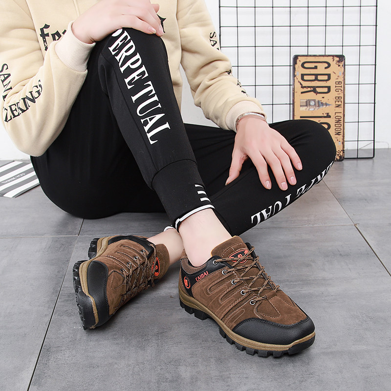 New Climbing Shoes Spring Autumn Season Waterproof Outdoor Hiking Shoes Non-slip Sports Travel Leisure Light Climbing Shoes Man