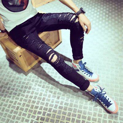 Jeans pour adolescent pieds Slim pour été - Ref 1467662 Image 7