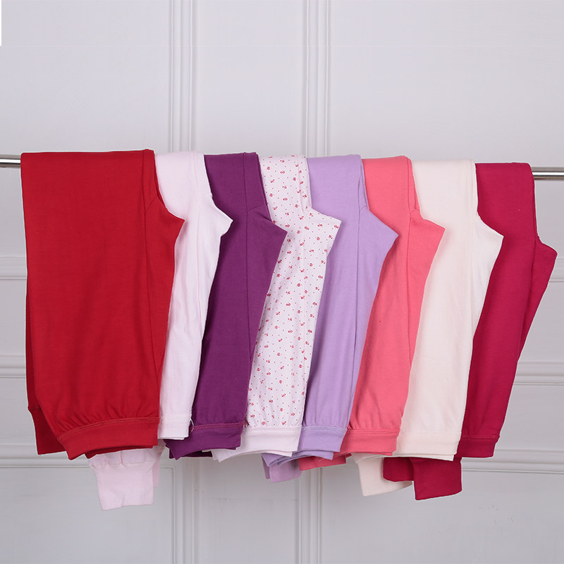 Spring and Autumn Ladies Pure Cotton One Piece Sanitary Pants Middle-aged and Older Cotton Pure Color Cotton Wool Pants Plus Fertilizer Increase Underwear Pants Large Size