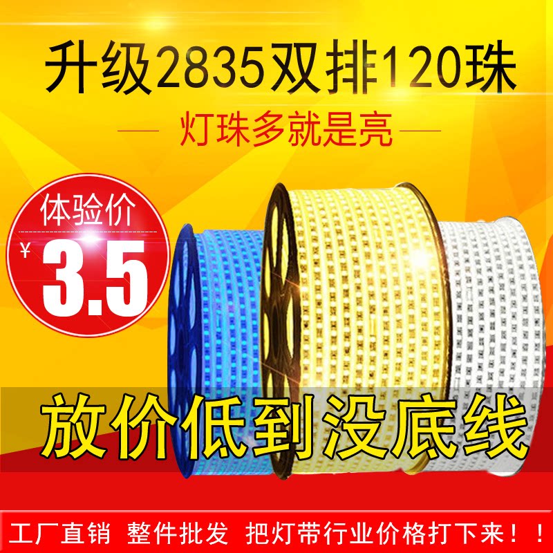 Outdoor LED waterproof low pressure light strip project exterior wall contour super bright breeding colorful running horse 220 tower chandelier strip