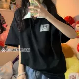 Зимняя летняя футболка polo для влюбленных для школьников, с медвежатами, короткий рукав, свободный крой