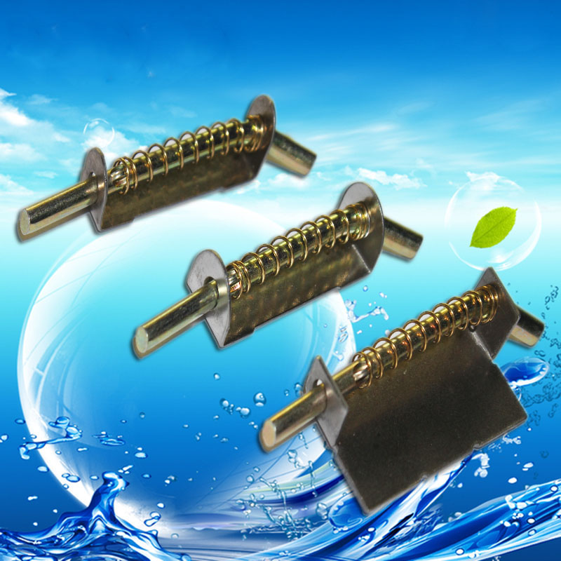 Cabinet lock iron spring latch Narrow, medium and wide spring hinge Large, medium and small distribution box latch dark hinge