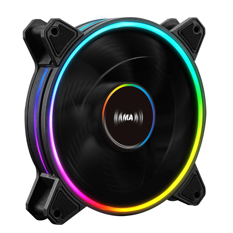 Xianma Game Storm Halo 5 12cm main case fan cpu silent fan RGB cooling fan extension wire