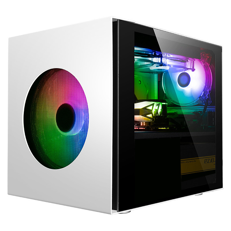 First Ma Yuhui cube main shell square desktop computer game MATX main shell supports water cooling main shell