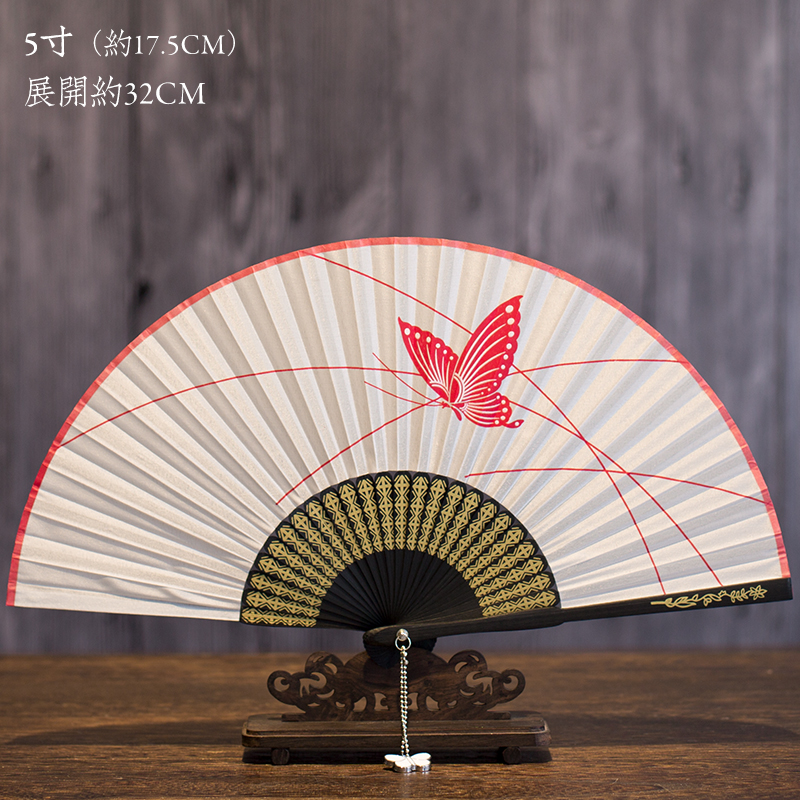 Old Yan Gan summer 5 inches butterfly fan fan fan fan classical Chinese fan fan fan fan fan fan fan fan fan
