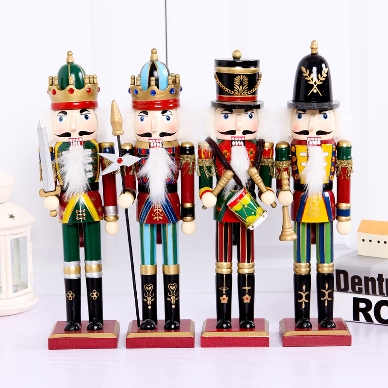 30cm Nutcracker Soldier Puppet Zakka Bar Decoration Creative Home Christmas Gift 30cm Nutcracker Soldier Puppet Zakka Bar Decoration Creative Home Christmas Gift