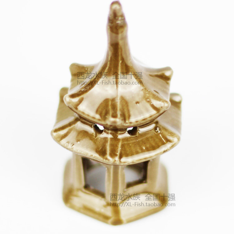 Ceramic pagoda small number Pagoda Water View fish tank Scenery Fish Tank Decoration Aquarium for Scenery Fish Tank Decoration