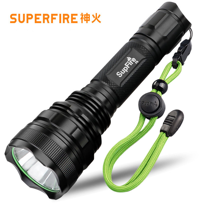 Golden Fire F6 Strong light flashlight with F9 outdoor waterproof can be charged with a small hernia lamp riding distant shot light