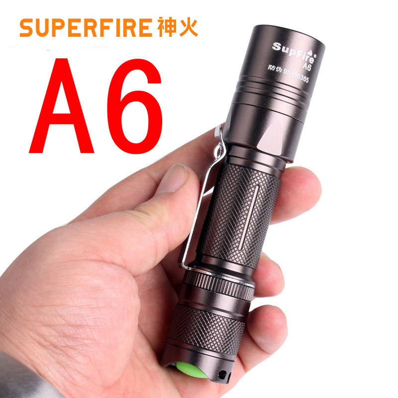 Shenhuo glare flashlight charging super bright small household mini outdoor jade led work light waterproof portable A6