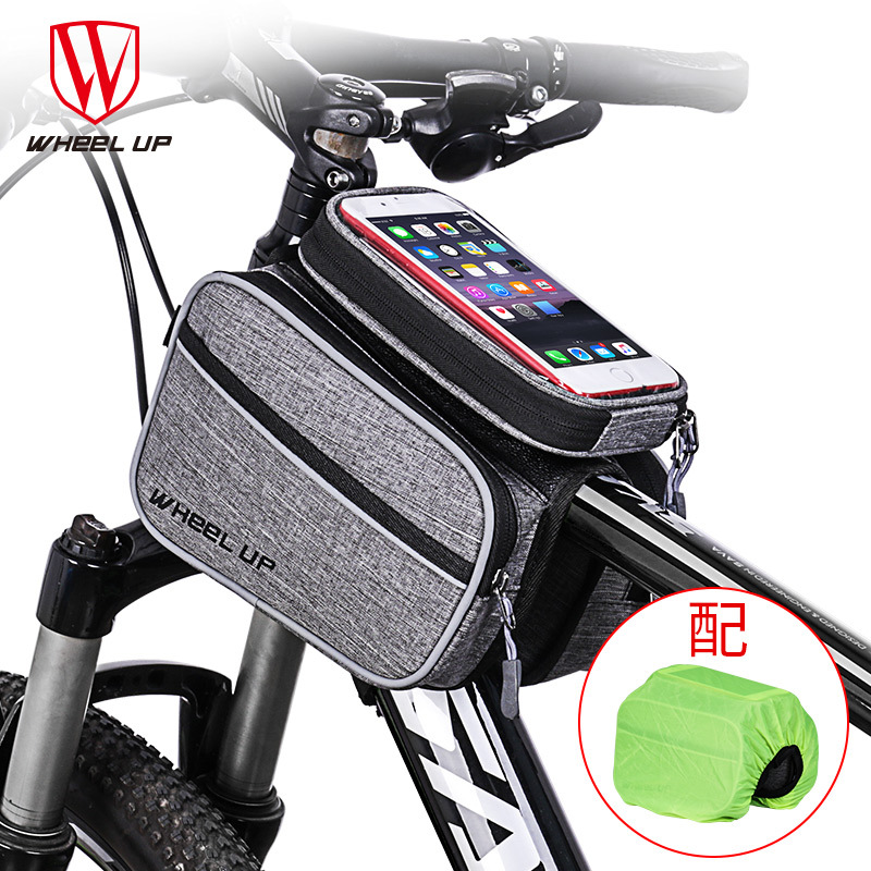 wheel up bike bag upper pipe bag climbing bike front beam bag mobile phone bag riding package accessories