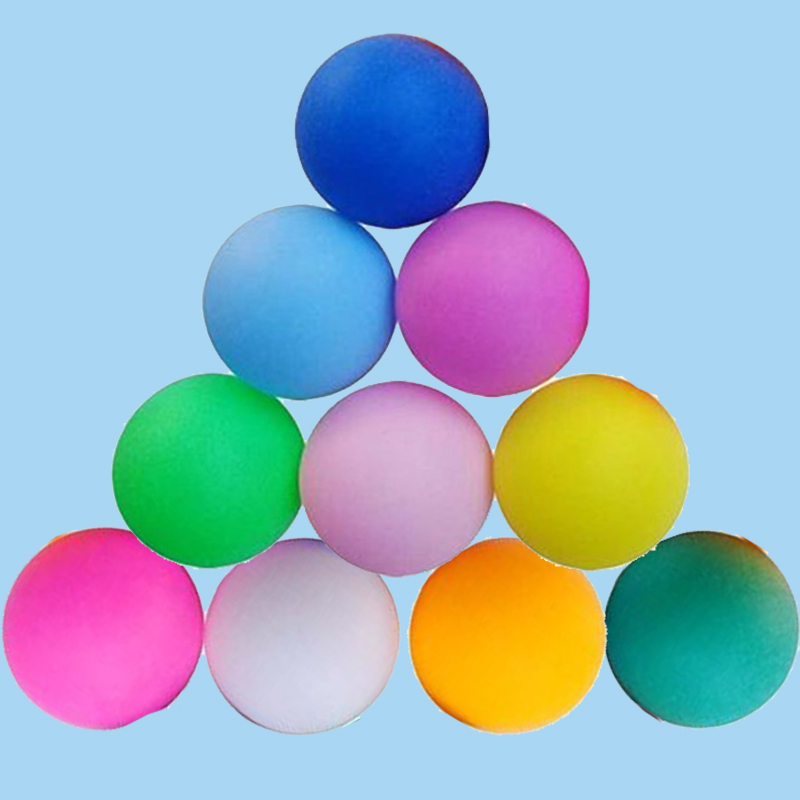 Wordless five color ball touch prize lottery frosted ball opening trumpet children shake ping pong toy game props