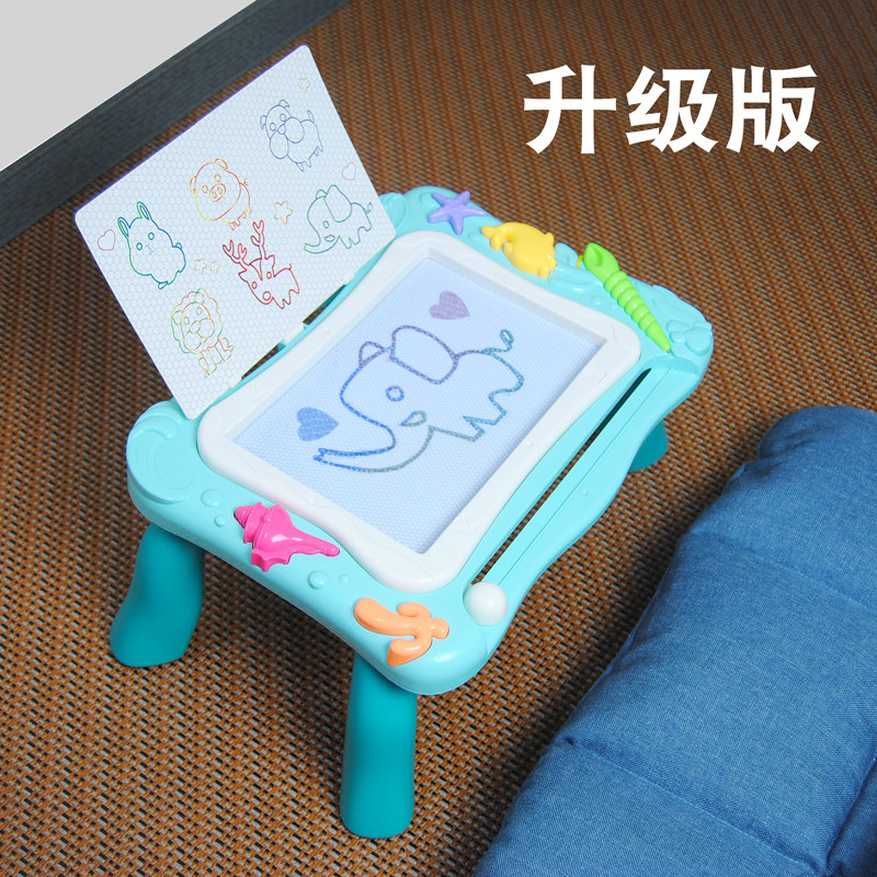 Children's color drawing board table child magnetic writing board magnetic painting baby toddler large graffiti board toy