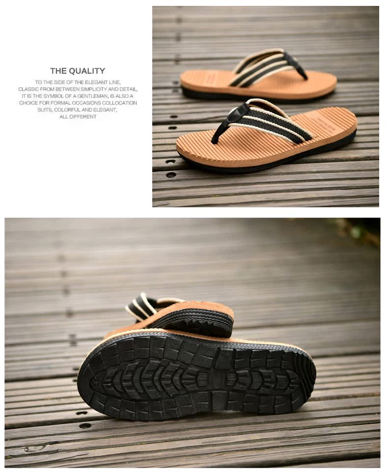 9.9 mùa hè flip flops nam pinch cá tính mặc giày bãi biển nam xu hướng dép và dép mùa hè không trượt sinh viên