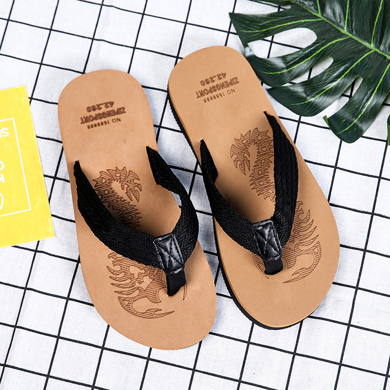 9.9 mùa hè của nam giới flip-flops dép của nam giới chịu mài mòn non-slip trọng lượng nhẹ nền tảng giày mùa hè pinch cá tính