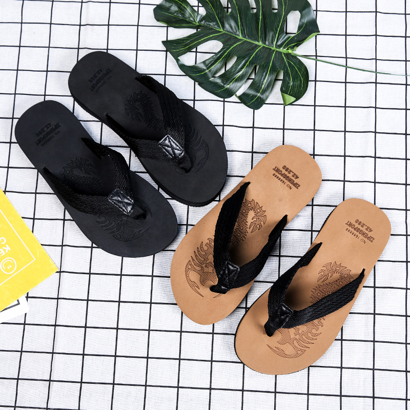 9.9 mùa hè của nam giới flip-flops dép của nam giới chịu mài mòn non-slip trọng lượng nhẹ nền tảng giày mùa hè pinch cá tính