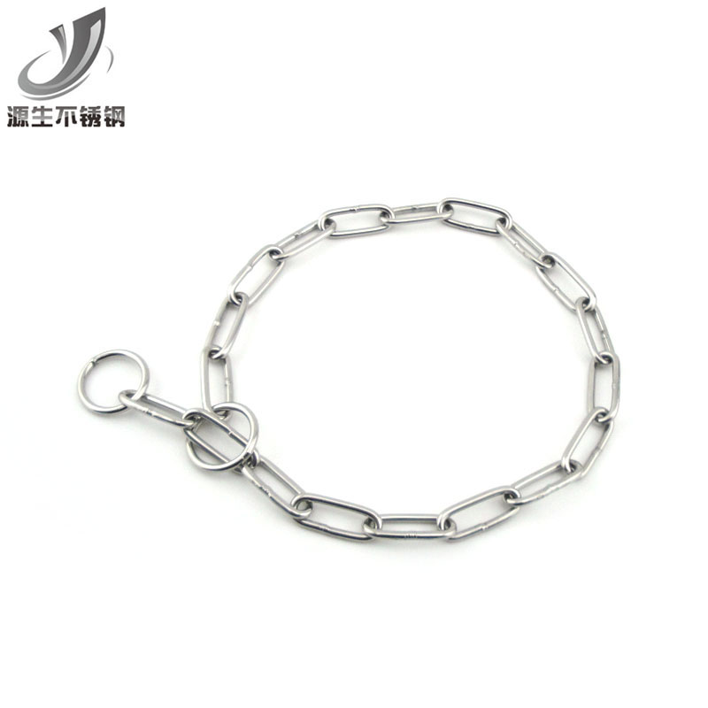 304 stainless steel pet dog chain collar p chain snake chain pet training dog chain golden retriever collar control chain M3