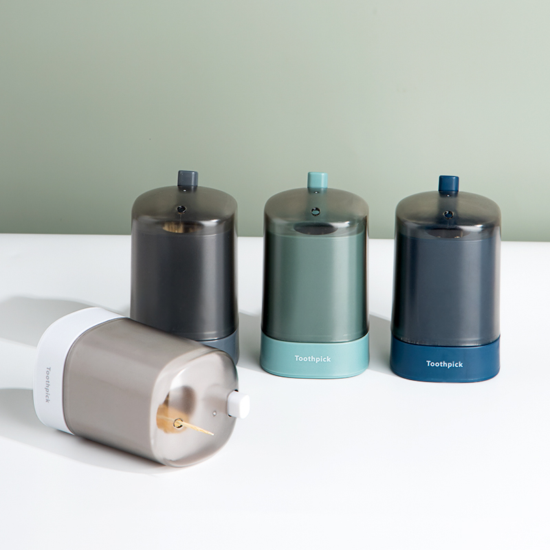 Nordic creative simple toothpick box press type personality automatic pop-up toothpick tube home living room portable toothpick jar