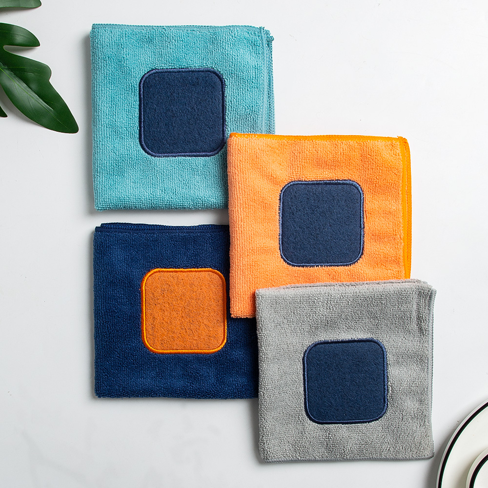 Thickening not to be stained with oil rag water absorbent not to be able to remove hair rubbing hand towels Domestic kitchen Kitchen Dining Room Wash towels Home Cleaning Supplies