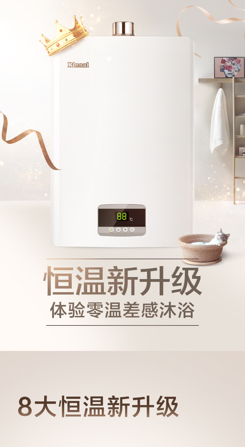 máy nóng lạnh alaska Rinnai / 林 JSQ31-C02 16 lít máy nước nóng tự nhiên khí nhà tự động nâng cấp nhiệt độ mạnh mẽ hàng - Máy đun nước máy nước nóng có bơm trợ lực