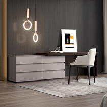 Willpower light lavish minimalist bedroom with telescopic dresser desk storage cabinet integrated designer bucket cabinet