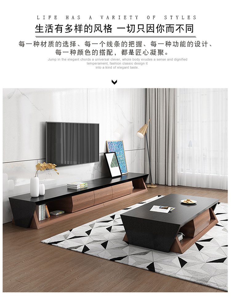 Thời trang trà Bắc Âu vài nhà thiết kế nội thất phòng khách sáng tạo bàn cà phê đơn giản hiện đại căn hộ nhỏ vuông bàn cà phê - Bàn trà bàn sofa hiện đại