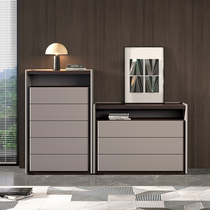 Italian Minimalist Bedroom Storage Drawer Cabinet Minimalist Modern Triple Bucket Cabinet Five Bucket Cabinet Side Cabinet Designer Storage Cabinet