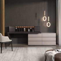 Willpower light lavish minimalist bedroom with telescopic dresser desk storage cabinet integrated designer bucket cabinet