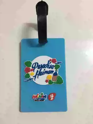Soft glue new LOGO LOGO custom silicone travel card set custom PVC luggage tag custom