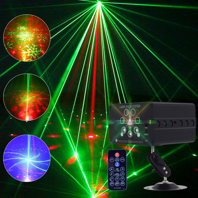 Over - kTV flash household with coloured lights flash bar voice - controlled laser rotation lights 7 hole stage lights