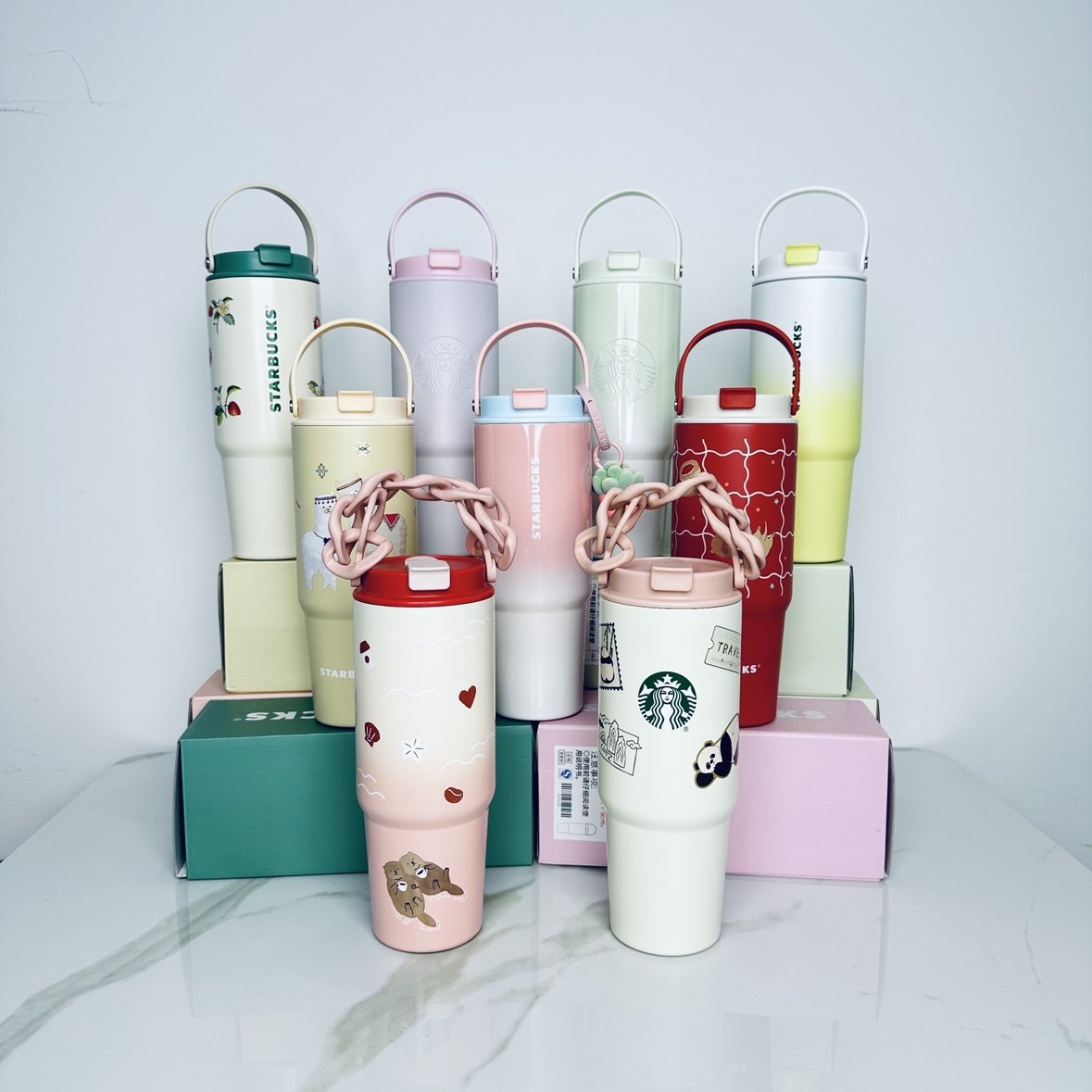 Starbucks, вместительный и большой стакан со стаканом из нержавеющей стали, крышка для стакана, аксессуары  