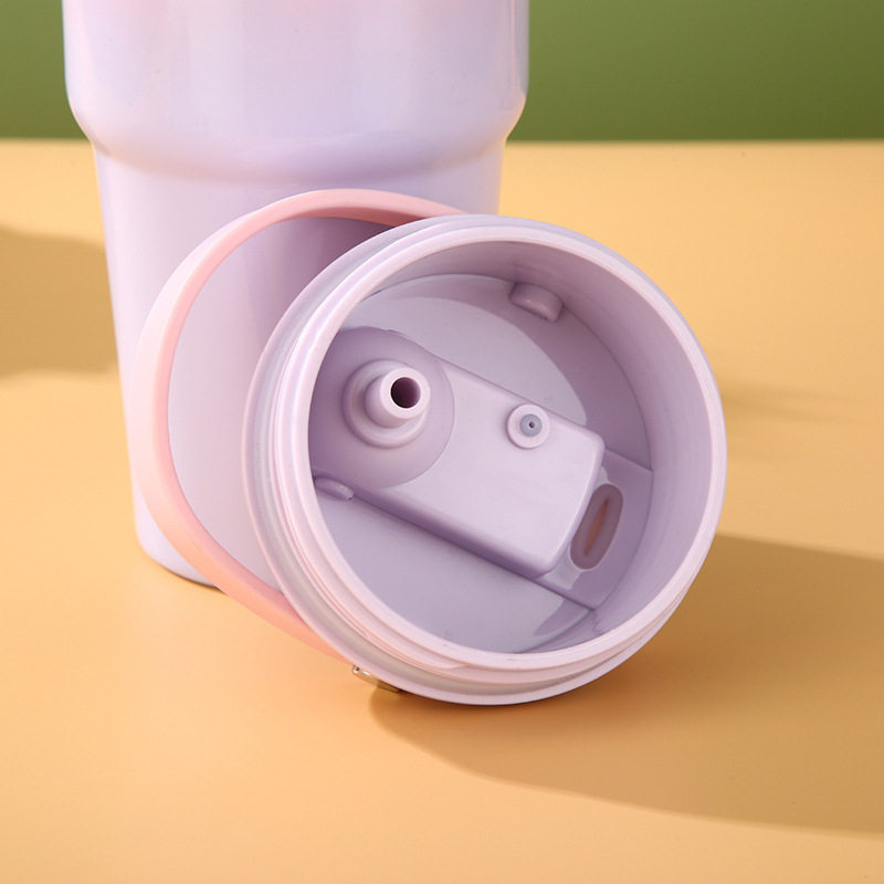 Starbucks, красочная крышка для стакана, трубочка, универсальные аксессуары, градиент, 820 мл  