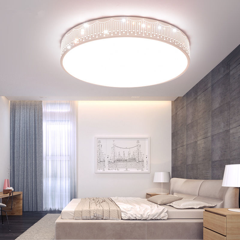 LED Ceiling Light main bedroom lamps Living room sweet and romantic Nordic minimalist modern atmospheric round room lamps