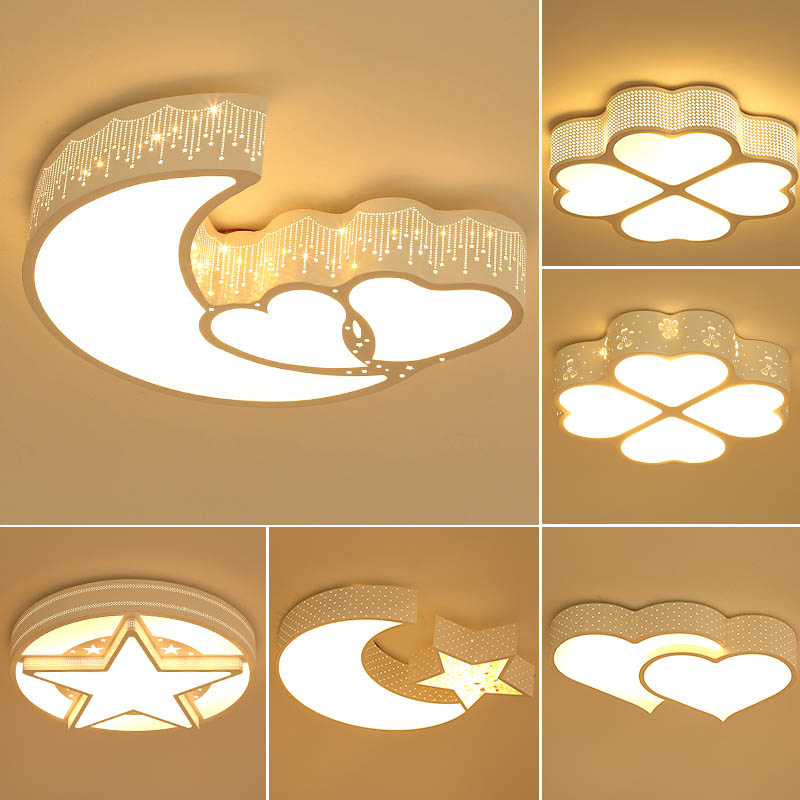 Bedroom Lamp Cozy Romantic LED Ceiling Lights Living Room Light Brief modern personality Dining Room Light Children Room Lamps