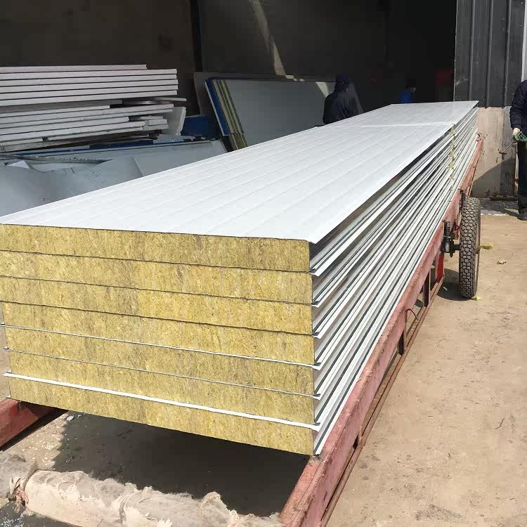 The special color steel cotton board for the hot selling paint room can support the insulation material of the custom cotton sandwich board manufacturer