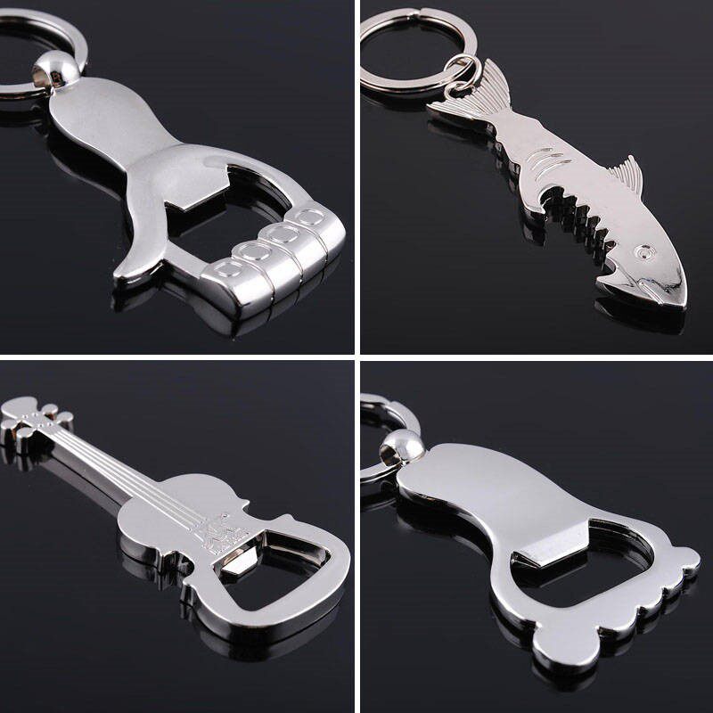 Creative new one wood handed down Bottle Opener Key Button Personality Pendant Carry-on Beer Open Hotel Bottle Opener