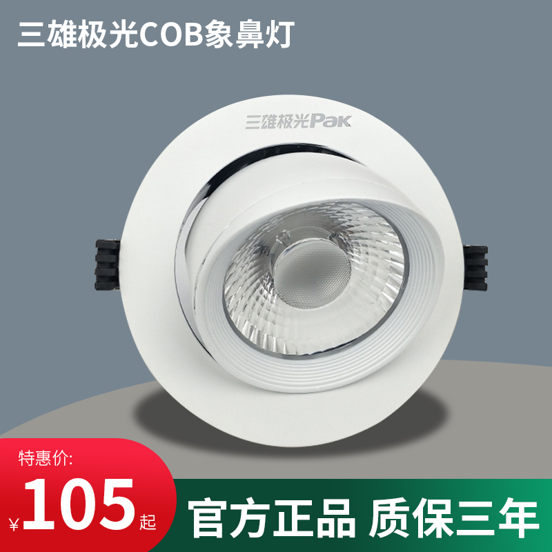 Sanxiong Aurora Starcraft led ceiling projection light COB elephant trunk light embedded adjustable 25W35W clothing store window light