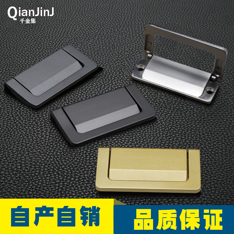 Hide Handle Drawer American Black Wardrobe Cabinet Door Handle Modern Minima Bronze Color Cabinet Dark Pull Free