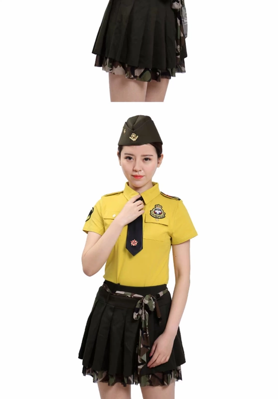 Trang phục thủy thủ Dance phù hợp với phụ nữ 2018 Mùa hè mới ngắn tay áo vuông Show khiêu vũ