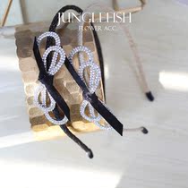 Spring and summer New products South Korean gold silk thread cloth art winding butterfly knot hairpin hairpin