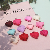 JF forest series small fresh rose simulation petals double happiness love bed sprinkling flowers marriage proposal wedding room decoration wedding celebration