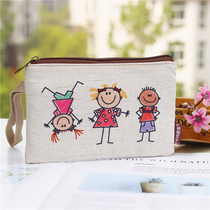 Mobile phone wallet womens handbag cartoon cloth mobile phone bag student wallet handbag simple bag bag bag bag