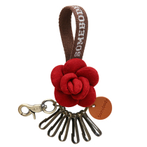 Creative Flower Key Buckle Girls Little Fresh Mini Cloth Art Bag Hang Handmade Cute Flowers Car Key Pendant