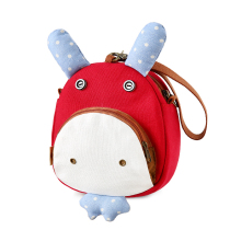 Korean student mobile phone bag womens coin wallet three color patch cartoon shoulder bag cute versatile canvas small bag tide