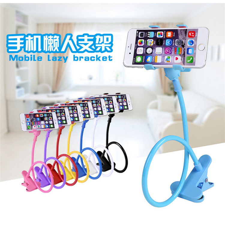 Lazy mobile phone holder bedside bracket mobile phone gift universal creative multifunctional double clip promotional gift