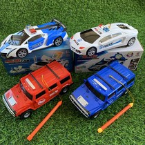 Lantern Lantern Electric Universal Police Car Deformation Hummer Car Steel Robot Rotating Projection Boy Lantern Toy